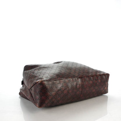 Gucci Guccissima Large Horsebit Chain Hobo Chocolate 4 of 8