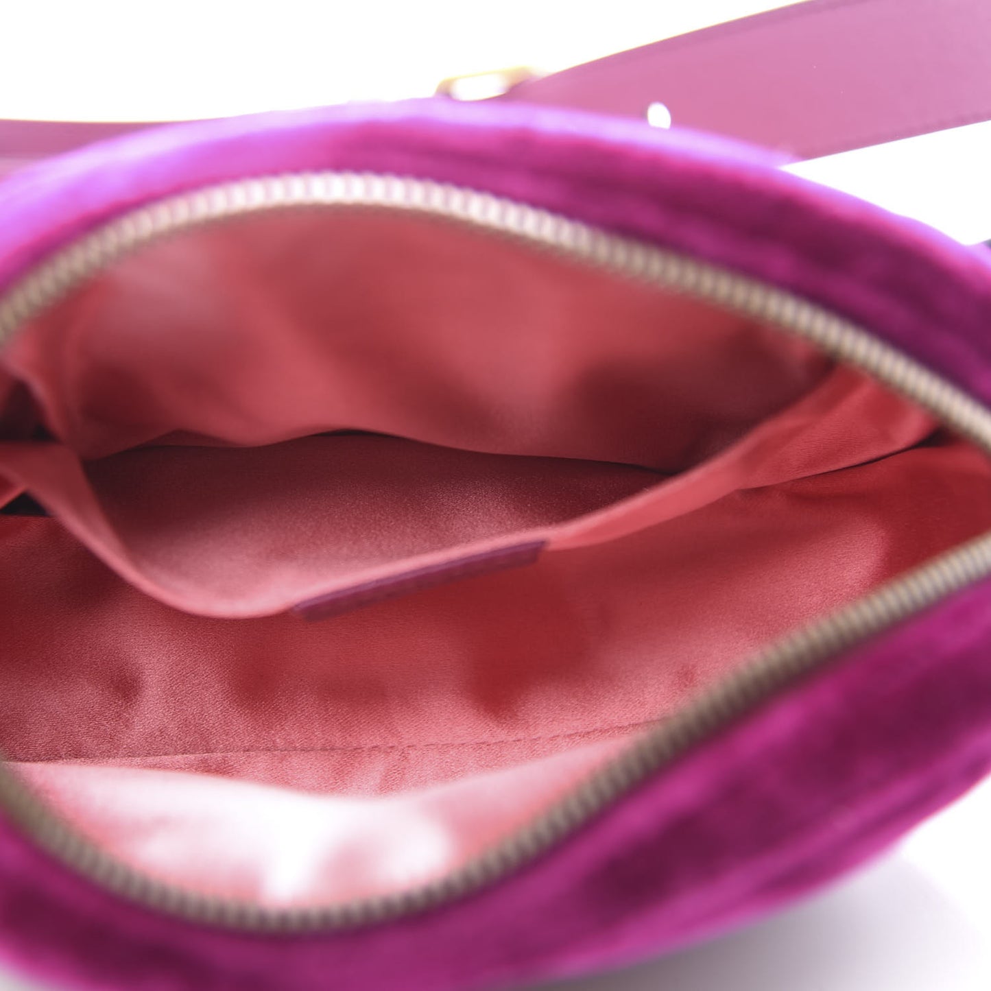 Velvet Matelasse GG Marmont Belt Bag 85 34 Fuchsia Violet Cyclamen