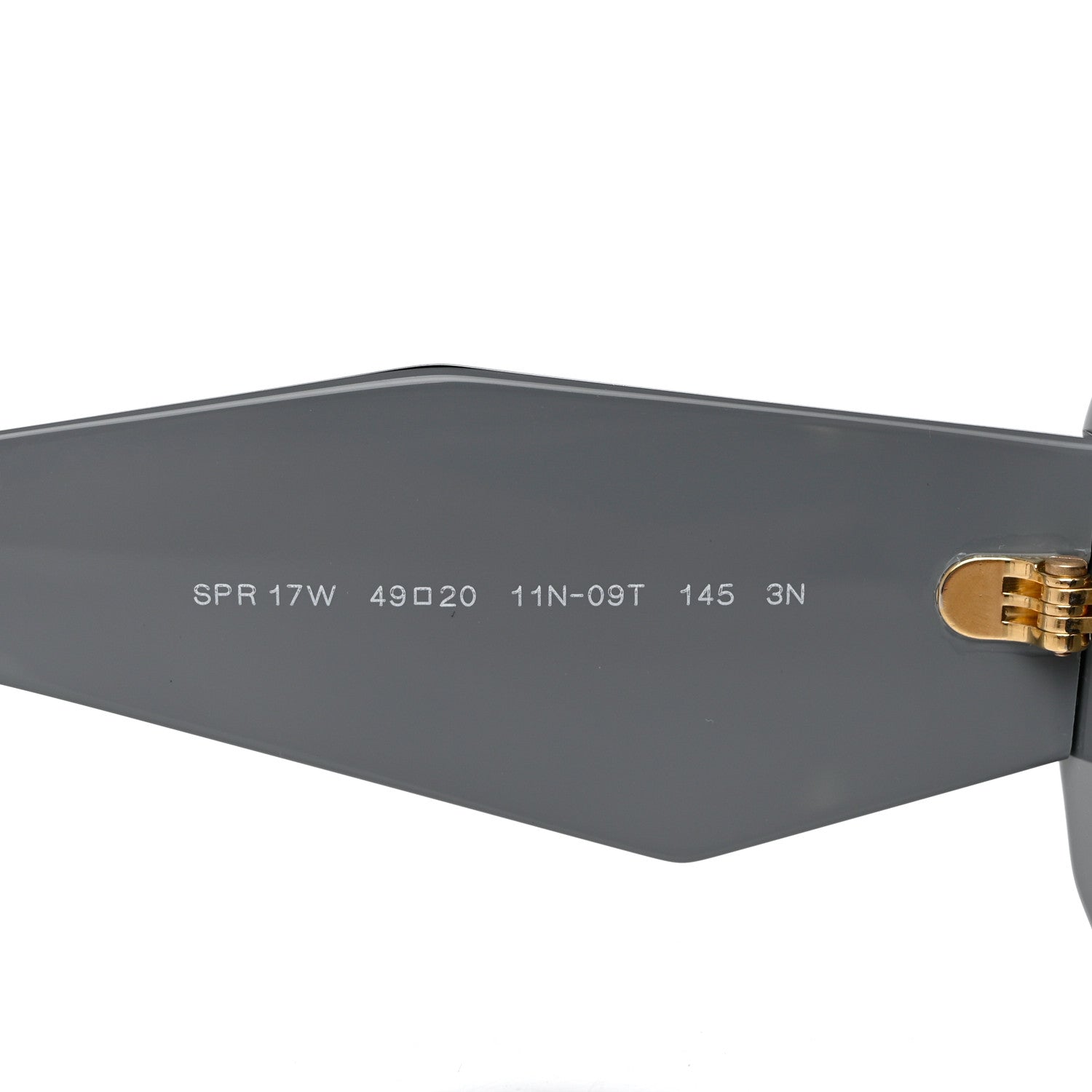 Prada Acetate Symbole Sunglasses SPR 17W Dark Grey 5 of 8