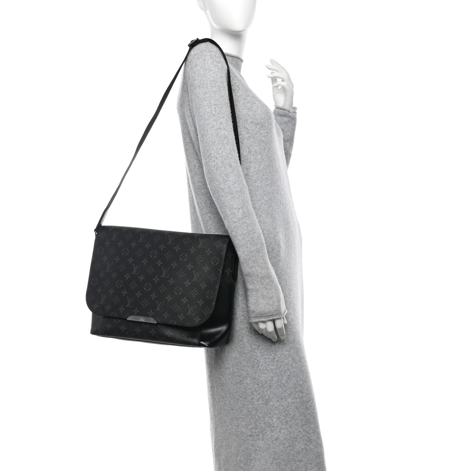 Louis Vuitton Monogram Eclipse Explorer MM Black 2 of 9