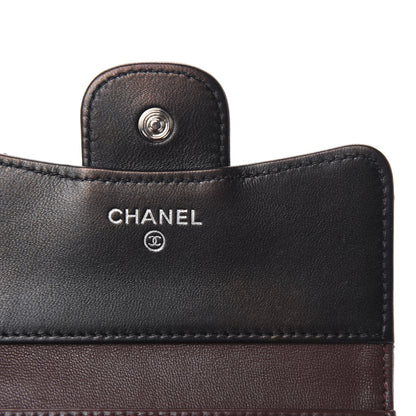 Chanel Lambskin Quilted Small Compact Wallet Black 6 of 9