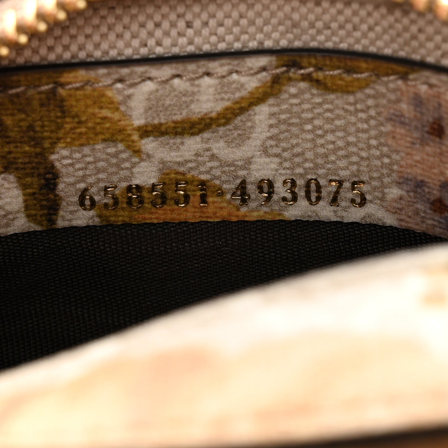 Gucci GG Supreme Monogram Water Flora Web Mini Ophidia Half Moon Hobo Beige White Multicolor 6 of 11