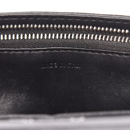 Christian Dior Grained Calfskin Diorama Wallet on Chain Pouch Black 11 of 18
