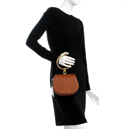 Chloe Calfskin Suede Small Nile Bracelet Bag Caramel 3 of 10