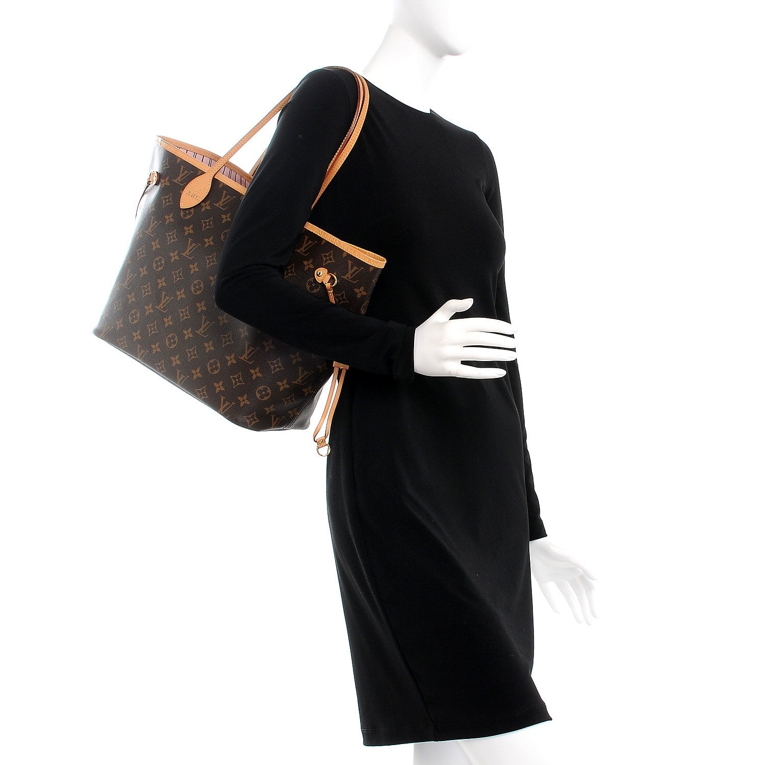 Louis Vuitton Monogram Neo Neverfull MM Rose Ballerine 2 of 11