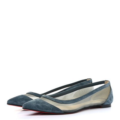 Christian Louboutin Veau Velours Rete Galativi Flats 38.5 Version Tempete 3 of 10