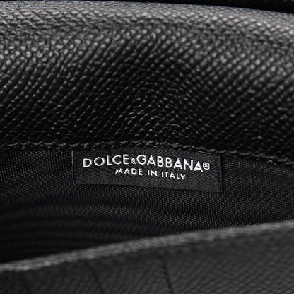 Dolce & Gabbana Dauphine Flower Printed Wallet On Chain Black Purple 5 of 9