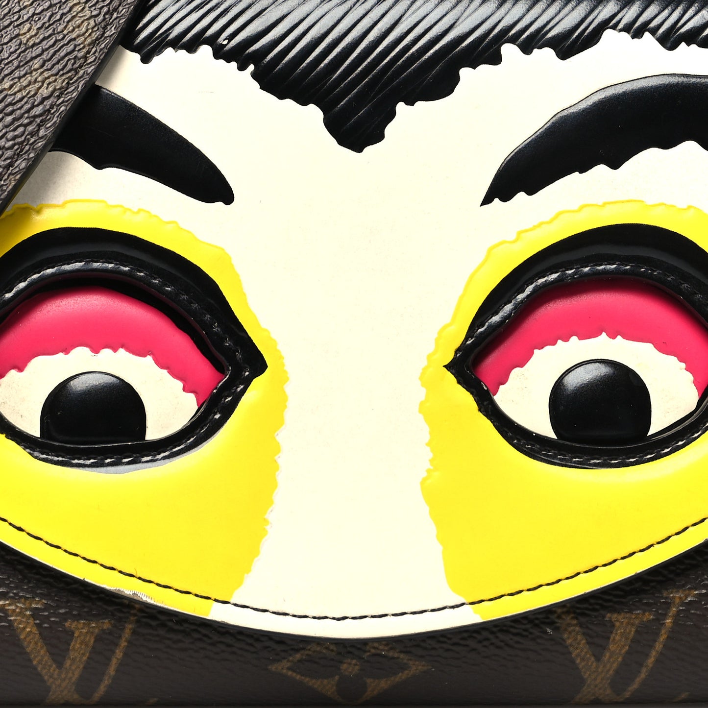 Monogram Kabuki Chain Wallet Black