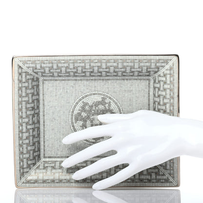 Hermes Porcelain Mosaique Au 24 Platine Change Tray 2 of 5