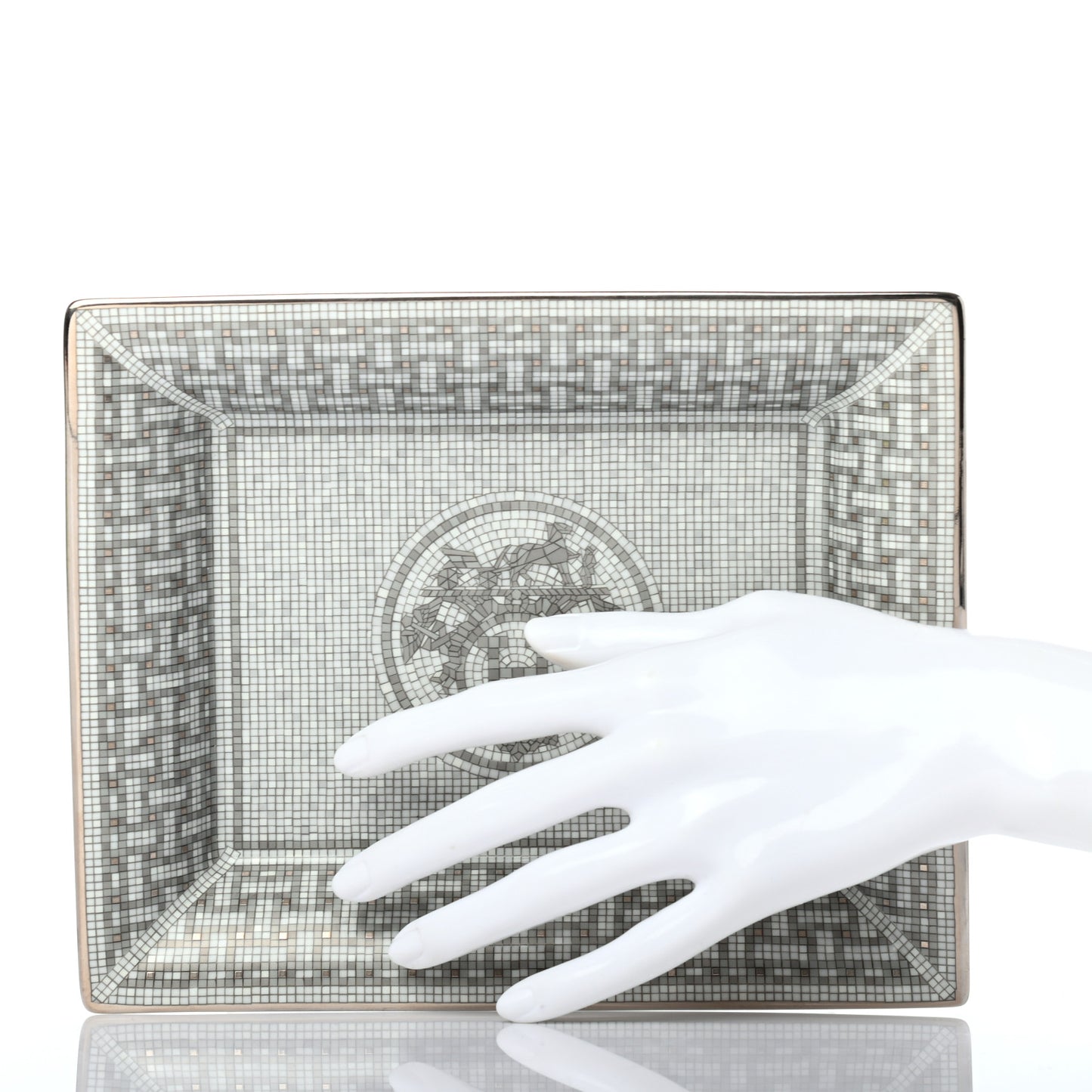 Porcelain Mosaique Au 24 Platine Change Tray