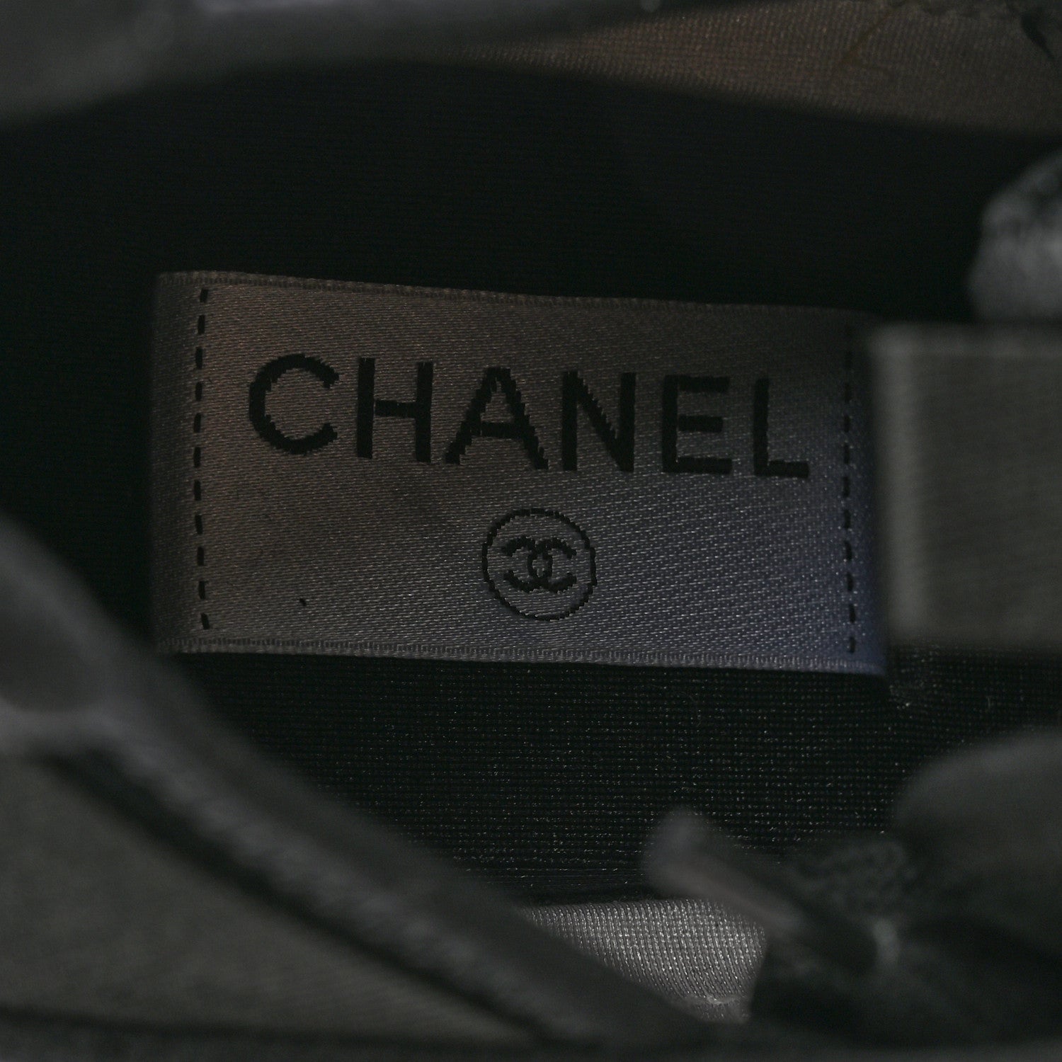 Chanel Suede Grosgrain Mens CC Sneakers 46 Black 6 of 8