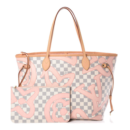 Louis Vuitton Damier Azur Tahitienne Neverfull MM 1 of 10