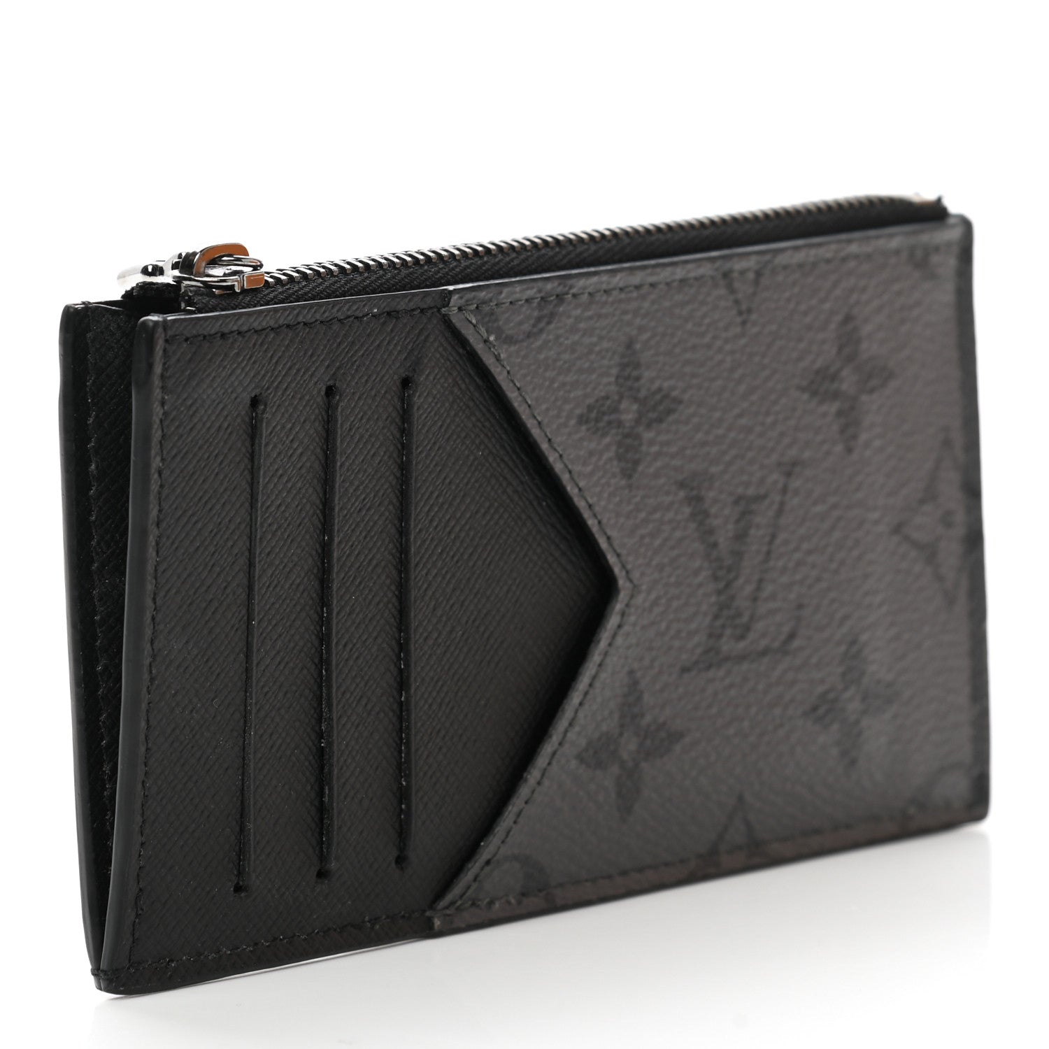 Louis Vuitton Reverse Monogram Eclipse Taiga Coin Card Holder 3 of 8