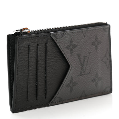 Louis Vuitton Reverse Monogram Eclipse Taiga Coin Card Holder 3 of 8