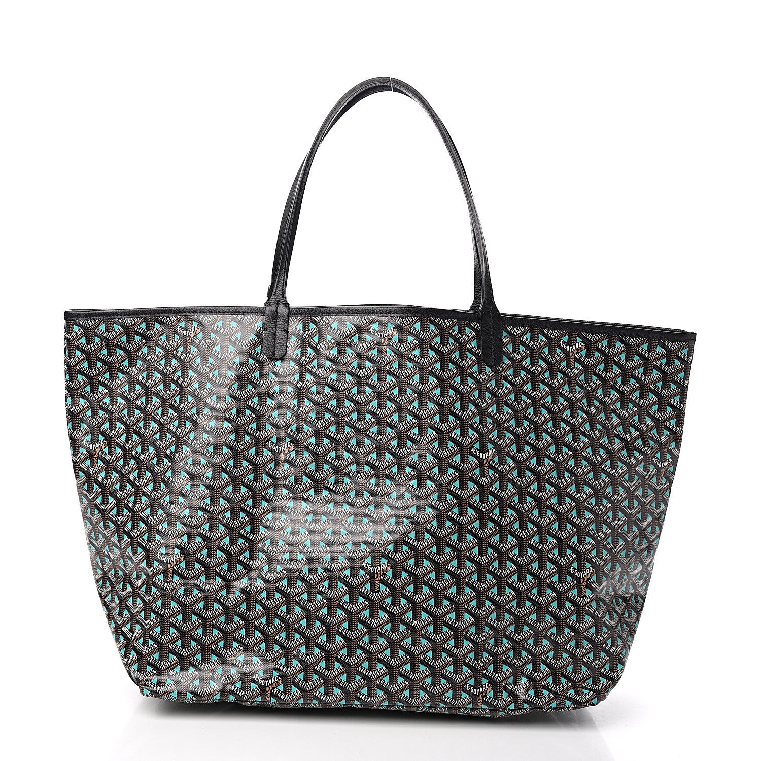 Goyard Goyardine Saint Louis Claire Voie GM Black Blue 2 of 11