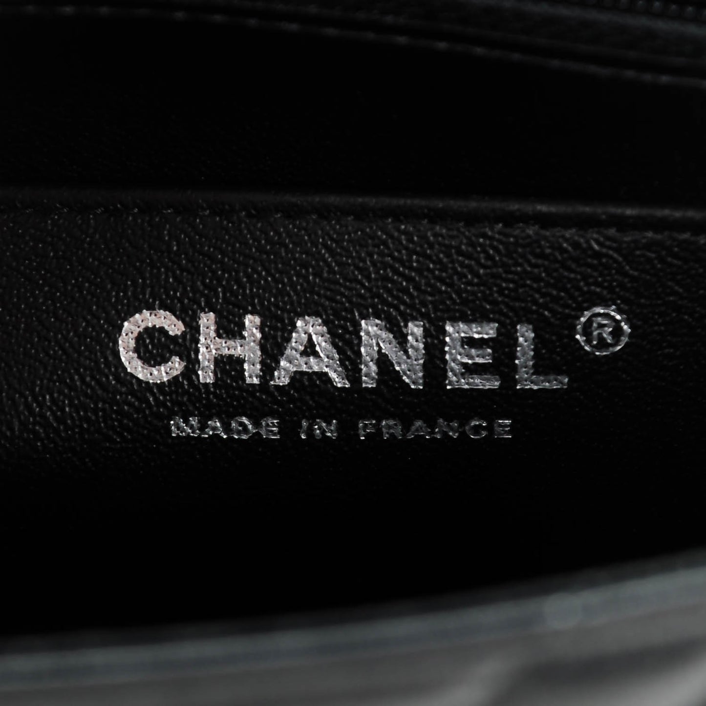 Lambskin Chevron Quilted Mini Square Flap Black