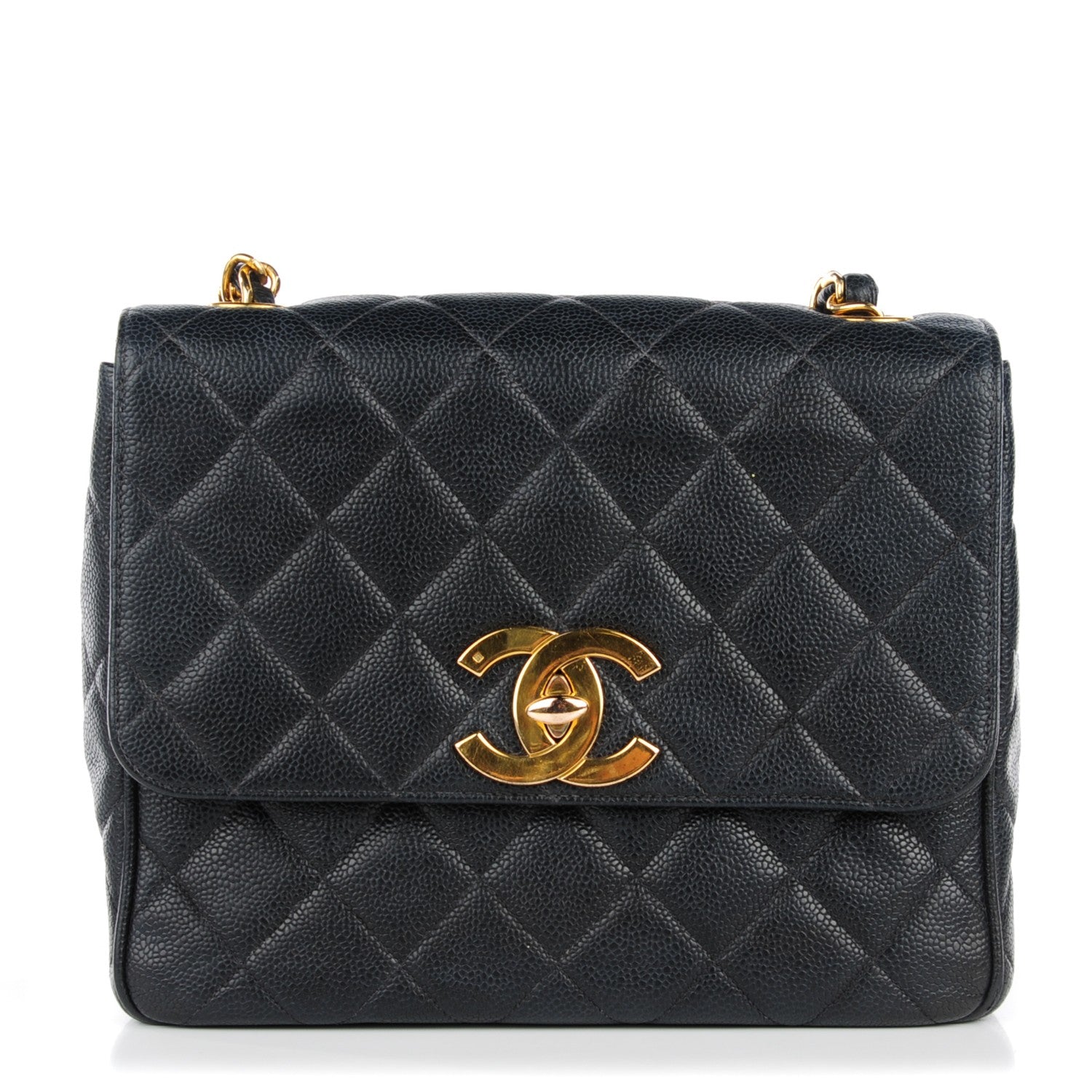 Chanel Caviar Quilted Medium Single Flap Black 1 of 10