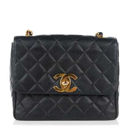 Chanel Caviar Quilted Medium Single Flap Black 1 of 10