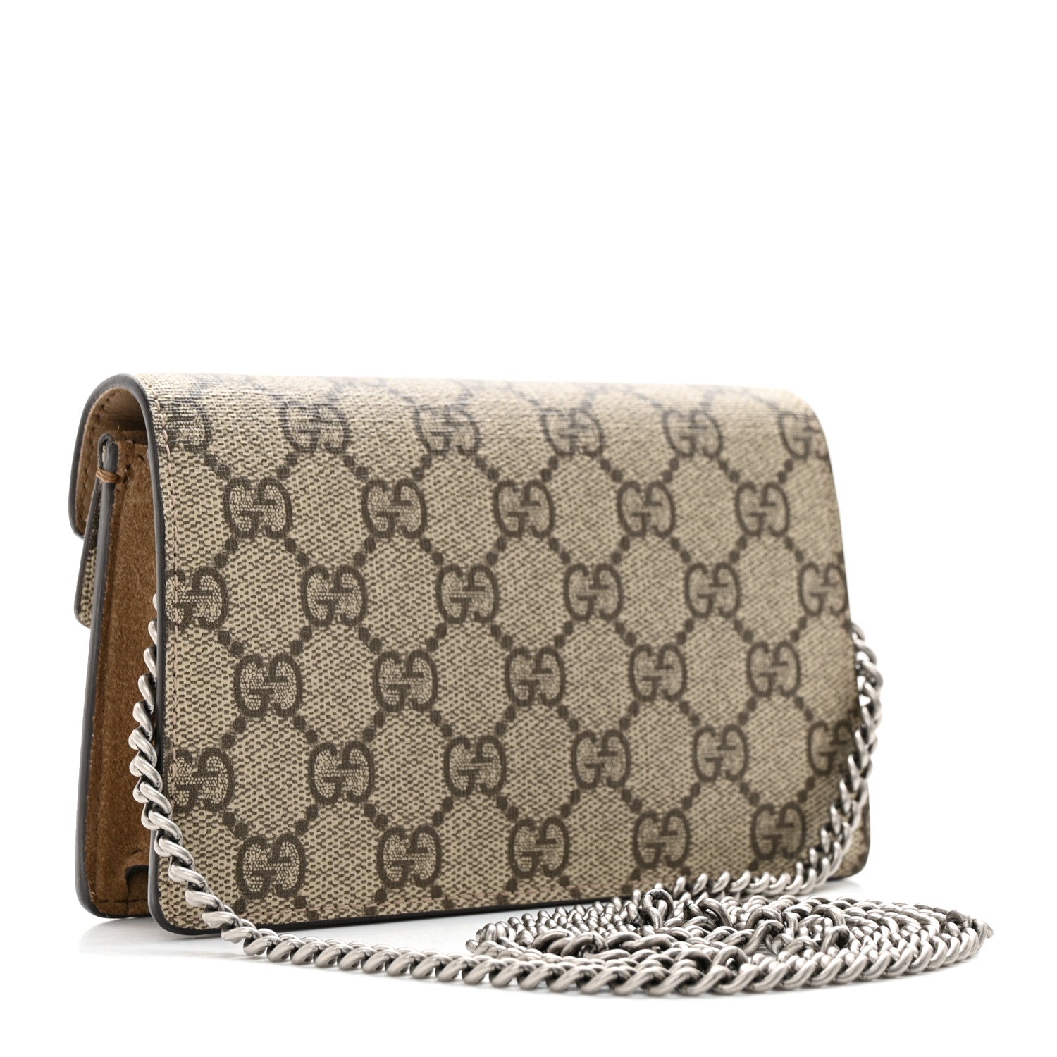 Gucci GG Supreme Monogram Super Mini Dionysus Shoulder Bag Taupe 2 of 11