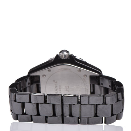Chanel Stainless Steel Ceramic 38mm J12 Automatic Watch Black 4 of 6