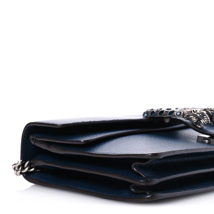 Gucci Pebbled Calfskin Small Dionysus Shoulder Bag Blue Agata 9 of 11