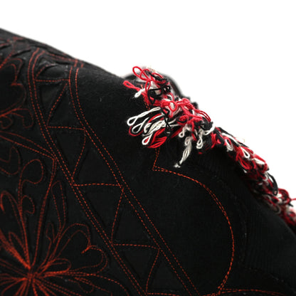Christian Louboutin Cotton Embroidered Portugaba Black 6 of 11