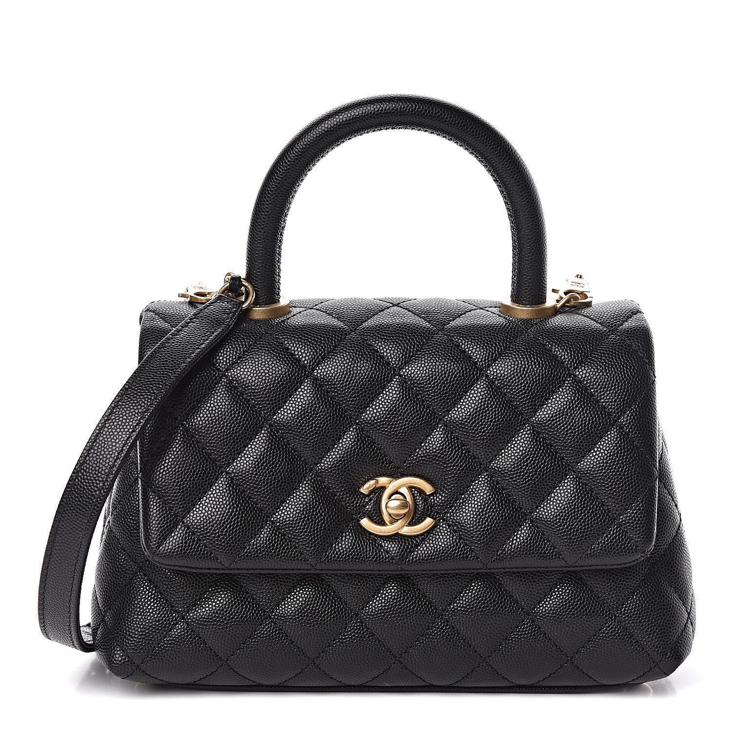 Chanel Caviar Quilted Mini Coco Handle Flap Black 1 of 10