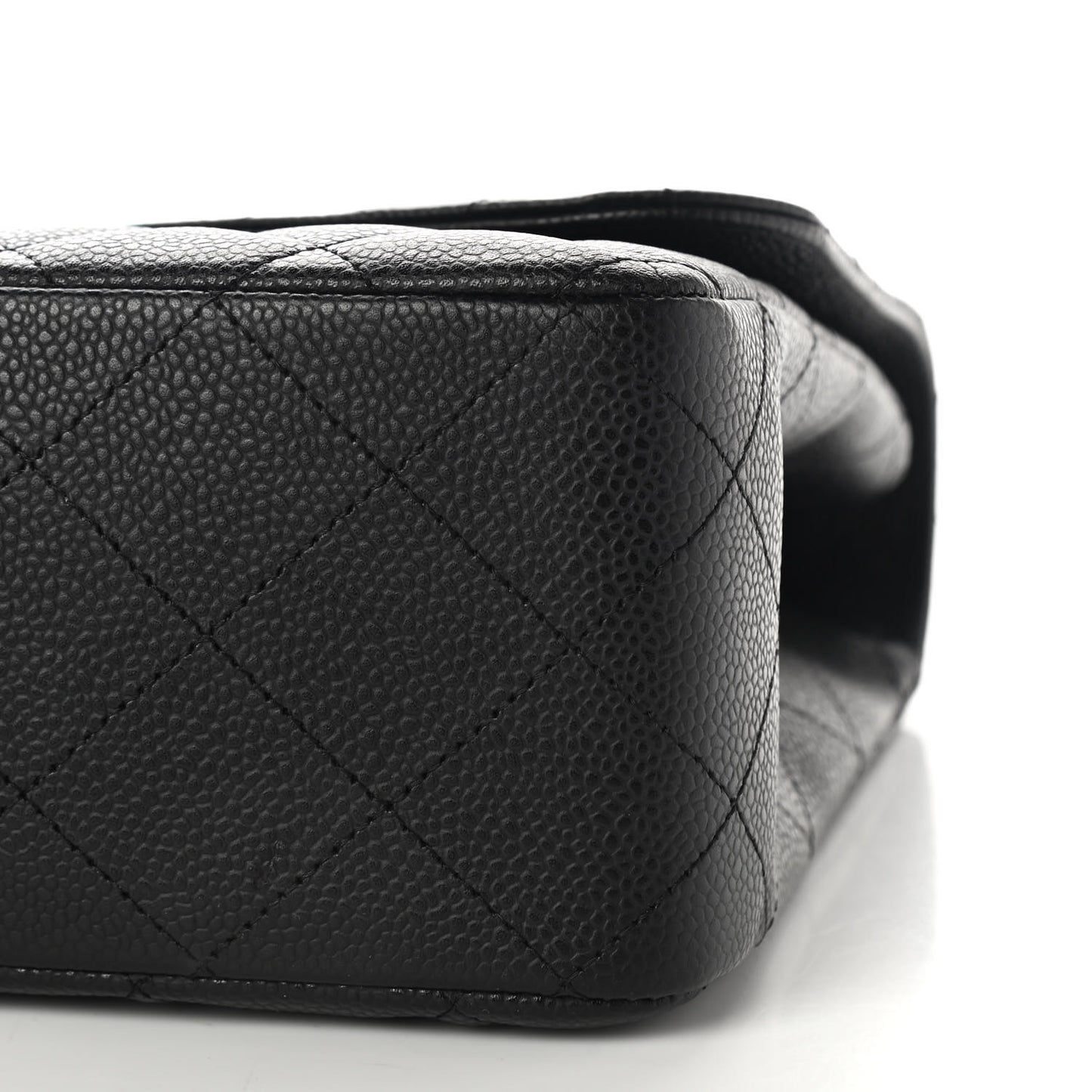 Caviar Quilted Jumbo Single Flap Black