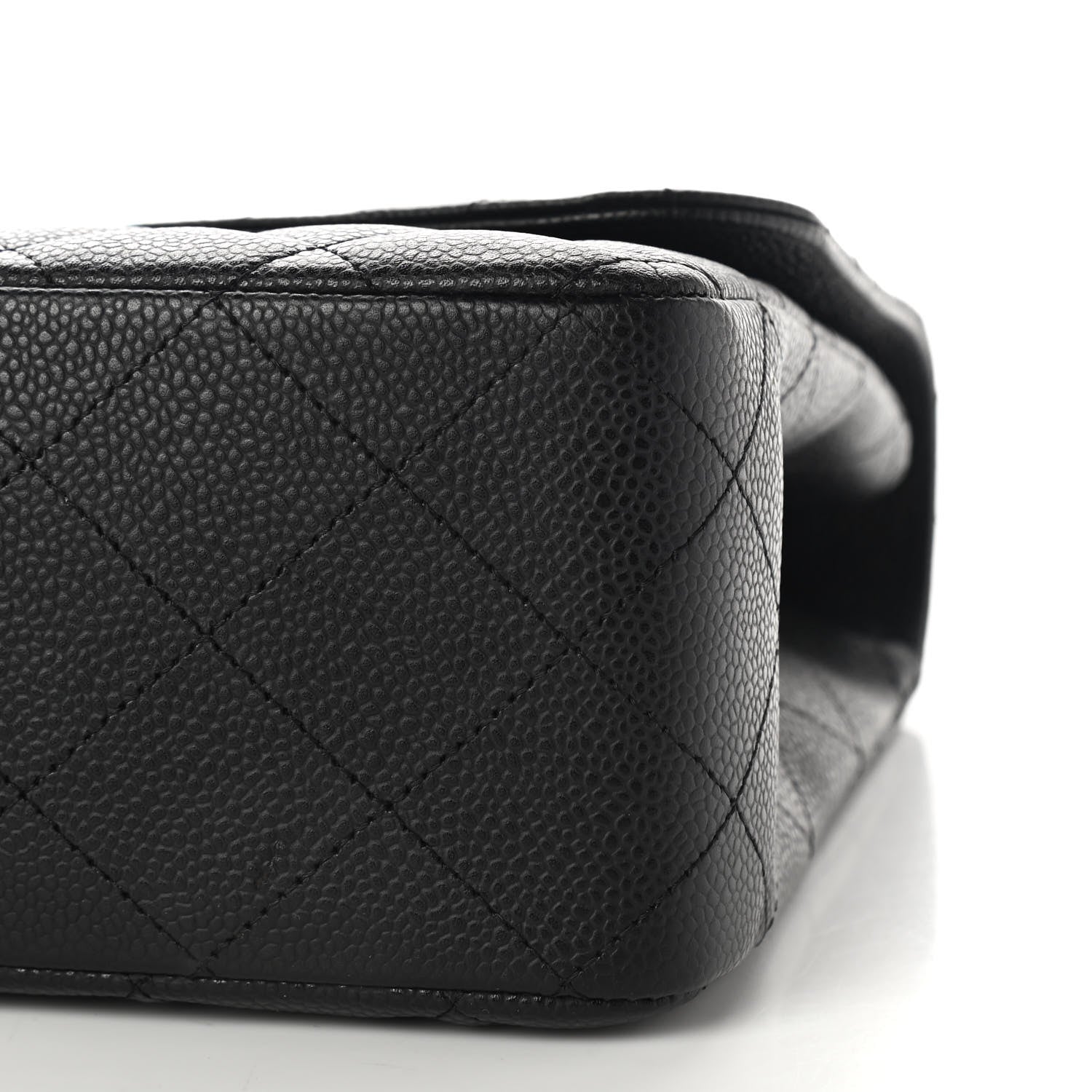 Chanel Caviar Quilted Jumbo Single Flap Black 10 of 11