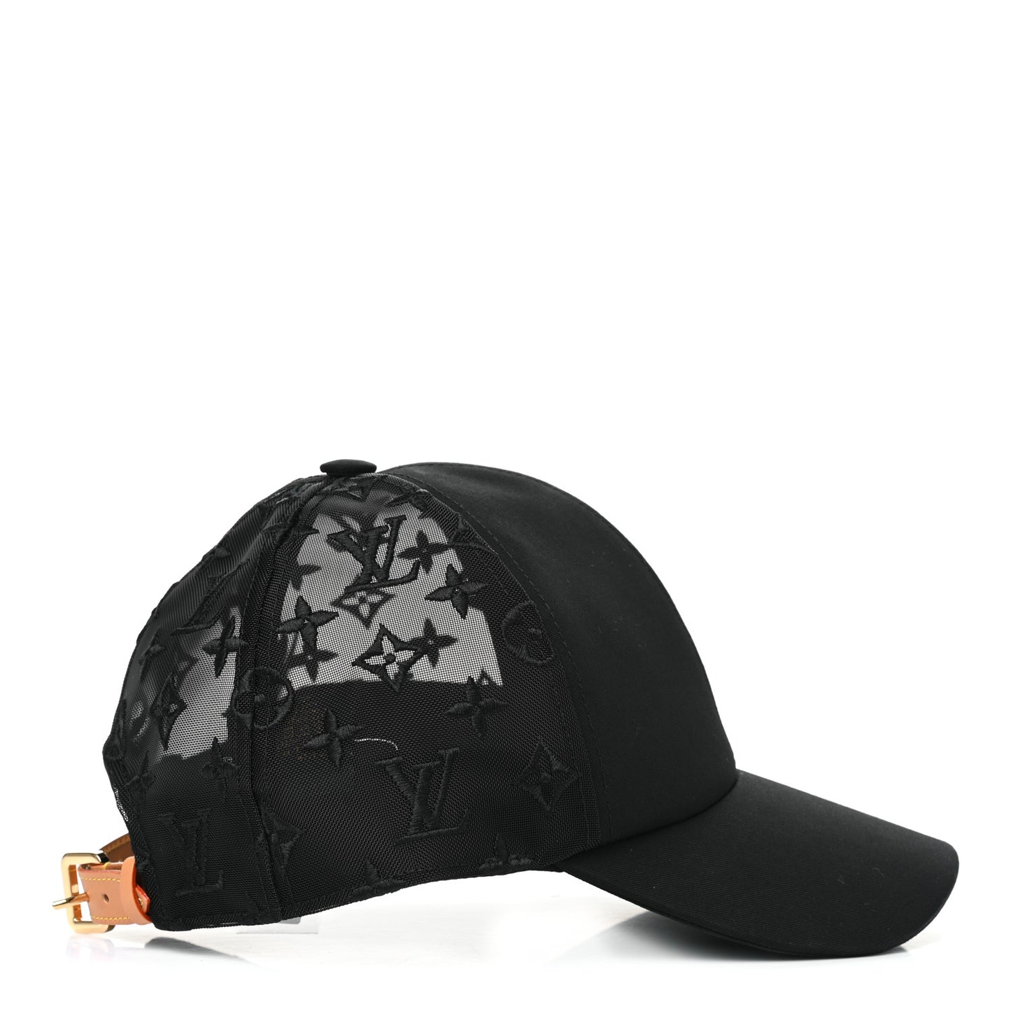 Monogram Mesh Cotton Cap M Black