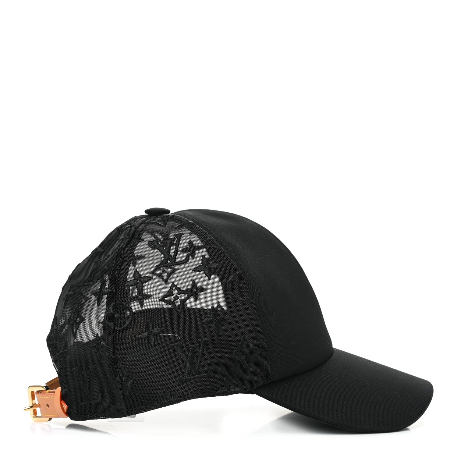 Louis Vuitton Monogram Mesh Cotton Cap M Black 5 of 10