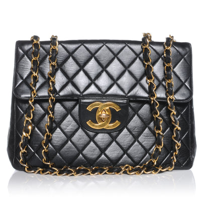 Chanel Lambskin Jumbo Flap Black 1 of 19