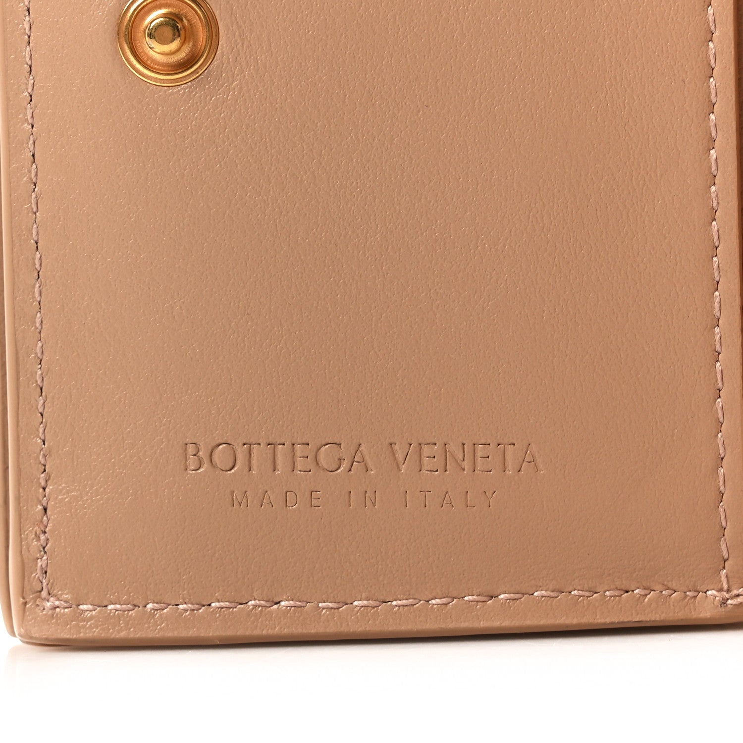 Bottega Veneta Nappa Intrecciato Trifold Wallet Cipria 6 of 7