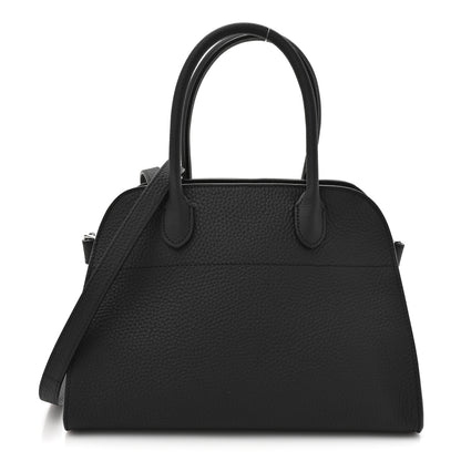 The Row Grained Calfskin Soft Margaux 10 Bag Black 1 of 8