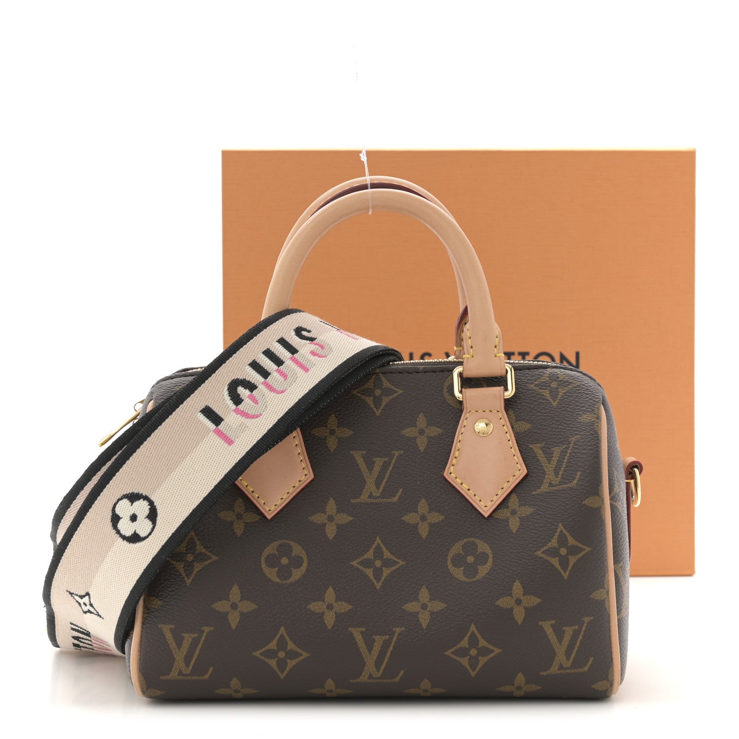 Louis Vuitton Monogram Speedy Bandouliere 20 Black 10 of 10
