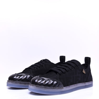 Fendi Corda FF Promenade Low Top Sneakers 39.5 Black 3 of 10