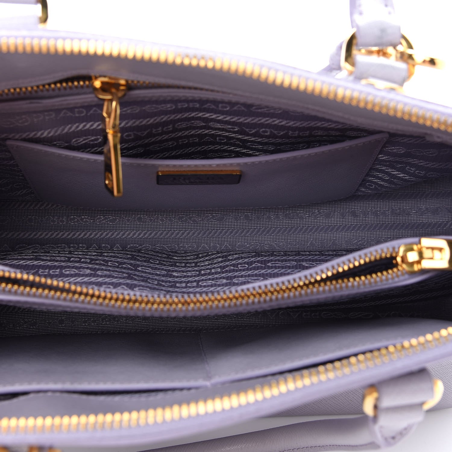 Prada Saffiano Lux Medium Promenade Tote Glicine 7 of 8