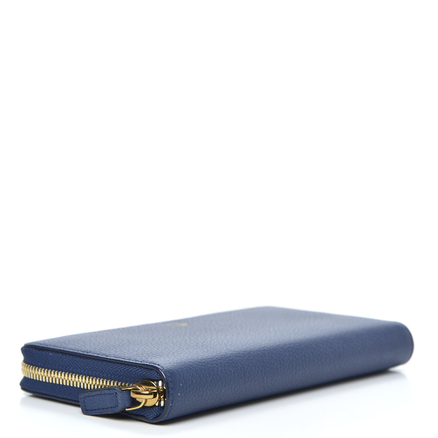 MCM Calfskin Fontanellas Park Avenue Milla Zip Around Wallet Navy Blue 4 of 10