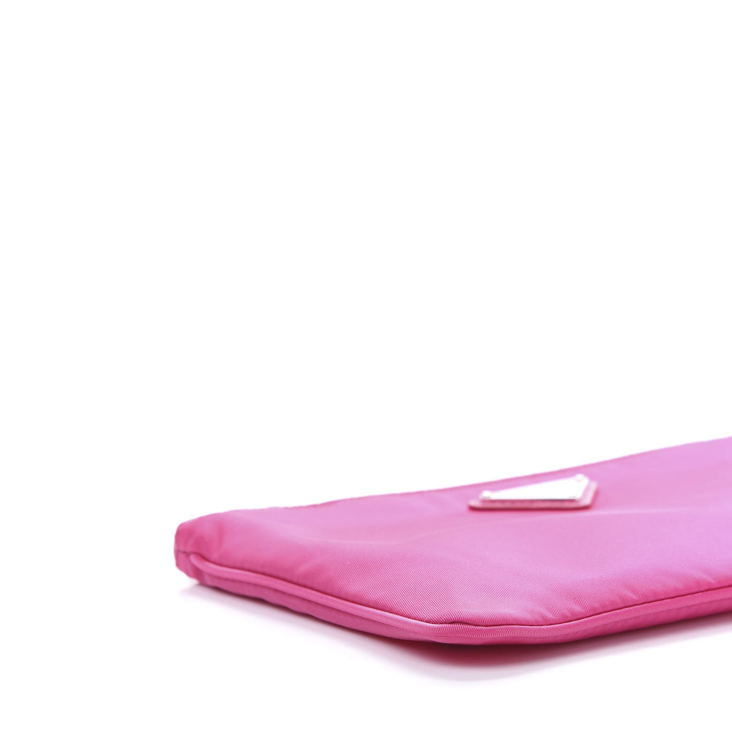 Tessuto Nylon Saffiano Wristlet Fuxia