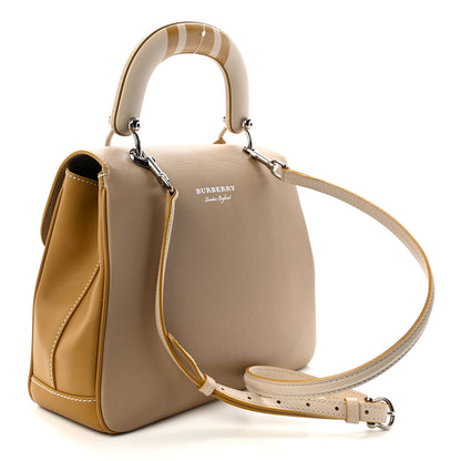 Burberry Trench Calfskin Medium DK88 Top Handle Bag Honey Ochre Yellow 3 of 10