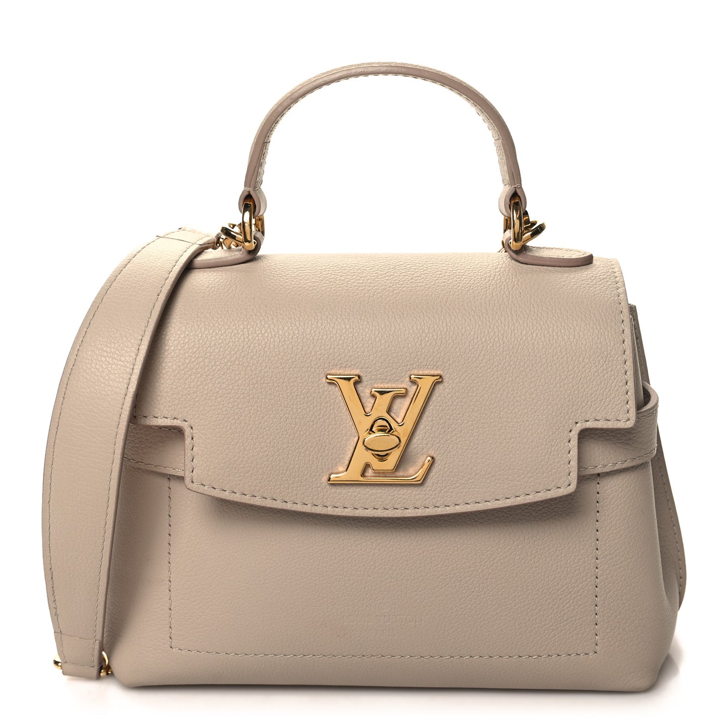 Soft Calfskin Mini Lockme Ever Greige
