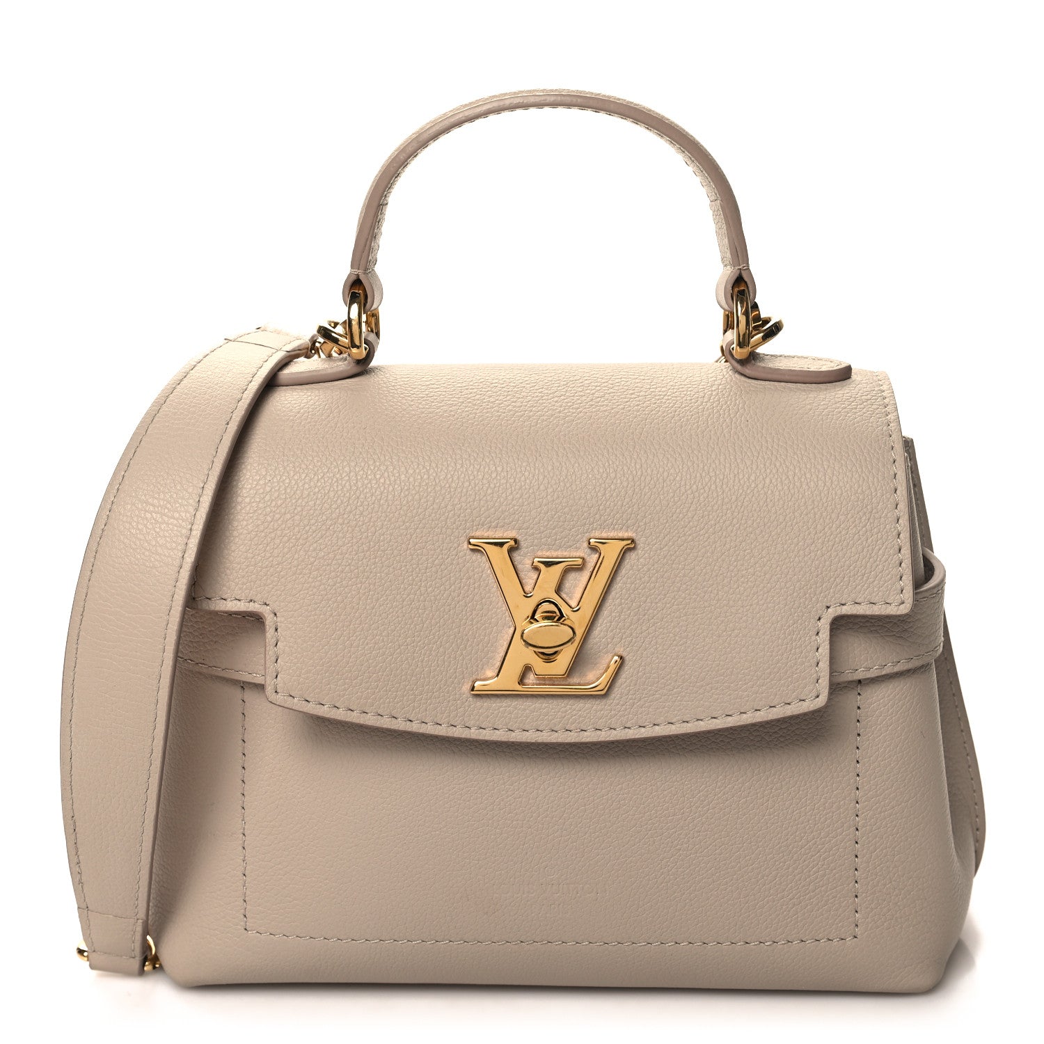 Louis Vuitton Soft Calfskin Mini Lockme Ever Greige 1 of 9