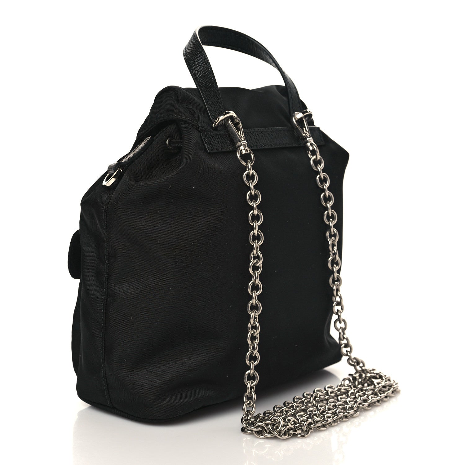 Prada Nylon Vela Mini Crossbody Backpack Black 2 of 5