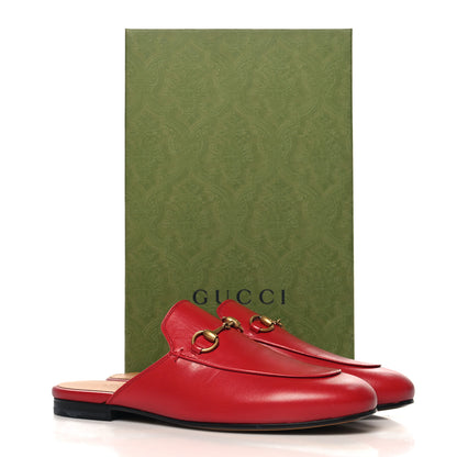 Gucci Malaga Kid Womens Princetown Slippers 37 Hibiscus Red 10 of 10