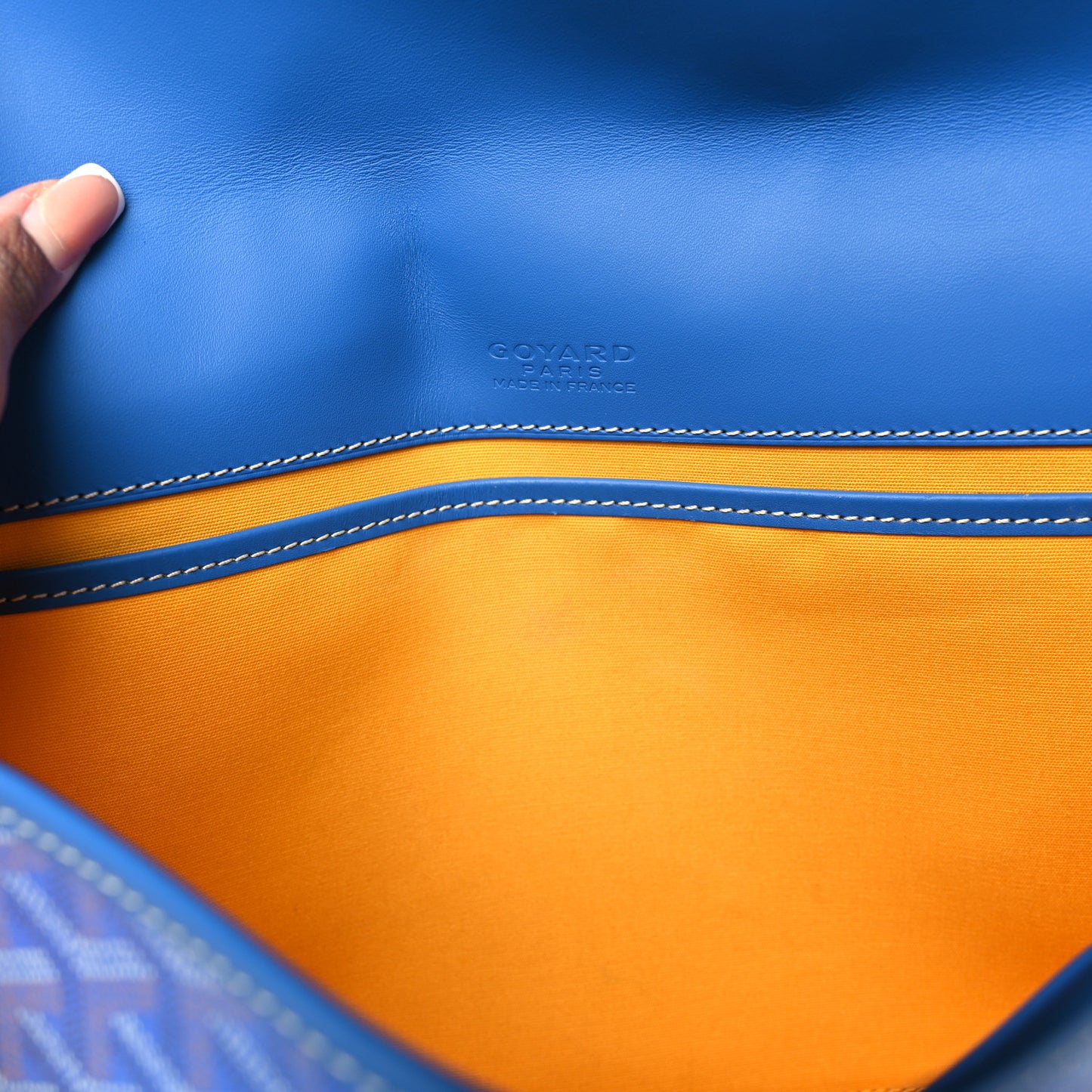 Goyardine Belvedere II MM Messenger Bag Sky Blue