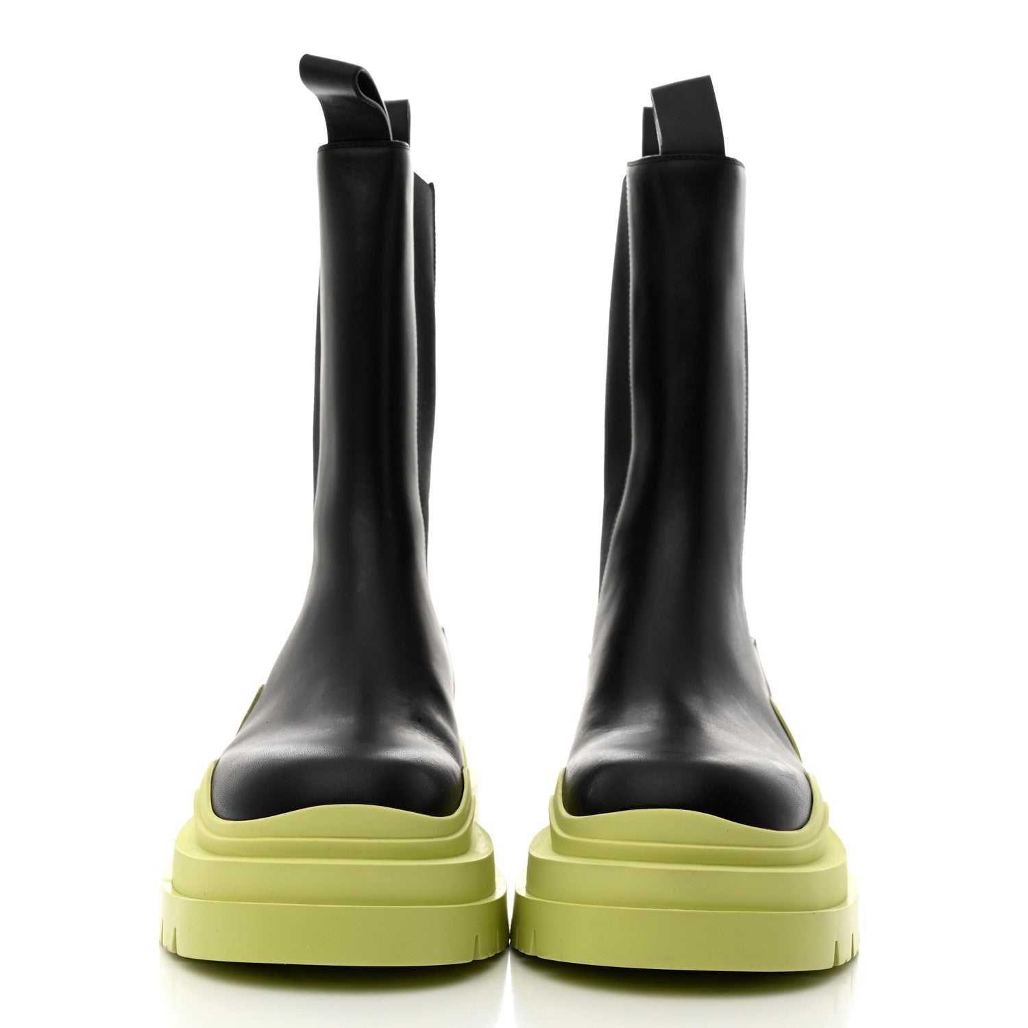 Bottega Veneta Calfskin The Tire Chelsea Boots 38 Black Seagrass 2 of 9