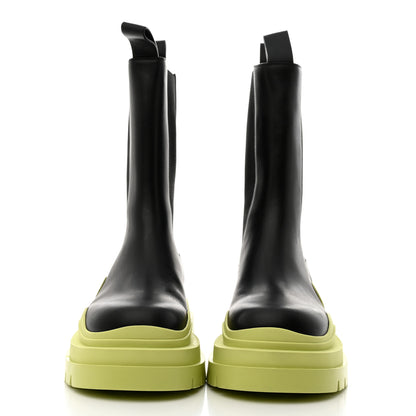 Bottega Veneta Calfskin The Tire Chelsea Boots 38 Black Seagrass 2 of 9