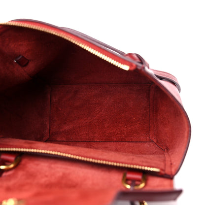 Celine Grained Calfskin Nano Belt Bag Ruby 5 of 11