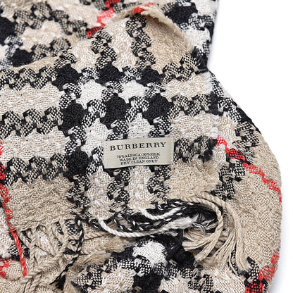 Burberry Alpaca Silk Nova Check Scarf 4 of 4