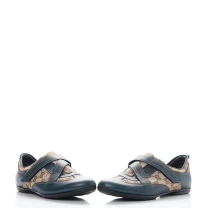 Gucci Monogram Velcro Sneakers 11 Blue 6 of 10